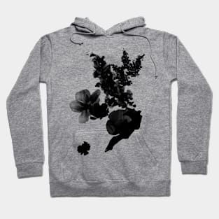 Monochrome Floral Hoodie